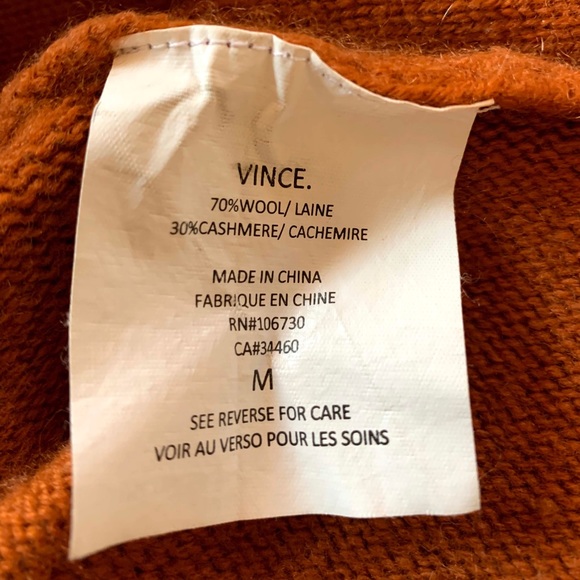 Vince scoop neck wool/cashmere sweater - Picture 4 of 5